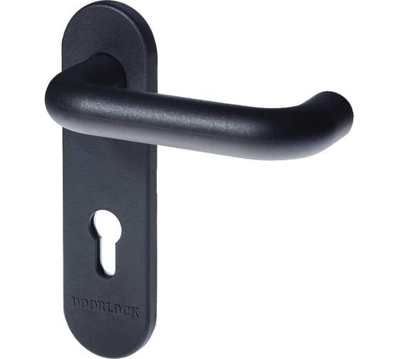 Гарнитур для пожарных дверей Doorlock v s38kp/f pz72 серия variant, на короткой накладке, черный, подпружиненный, а=60-90мм 79057