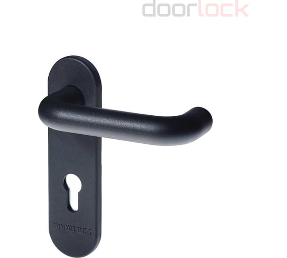 Гарнитур для пожарных дверей Doorlock v s38kp/f pz72 серия variant, на короткой накладке, черный, подпружиненный, а=60-90мм 79057
