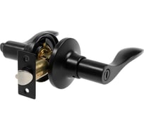 Межкомнатная защелка ТУНДРА мод.3187, фиксатор, цвет матовый черный 9462988