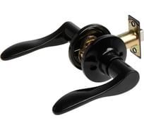 Защелка ТУНДРА мод.3187, межкомнатная, цвет глянцевый черный 9462981