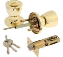 Защелка ТУНДРА 1203, с ключом, цвет золото 9903618