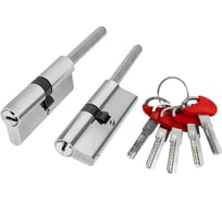 Цилиндровый механизм FUARO D-PRO5007 Tang 80 w/k (45+10+25) CP хром, 5 ключей, без вертушки 47815
