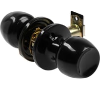 Защелка ТУНДРА 1101, пустая, цвет глянцевый черный 9462993