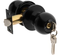 Защелка ТУНДРА 1303, с ключом, цвет глянцевый черный 9462997