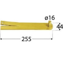 Ответная часть петли Rusconnect DMX 255x44x16 mm, 1 шт. 8345