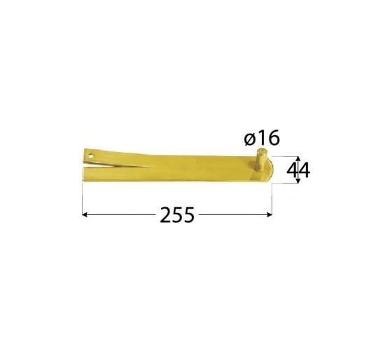 Ответная часть петли Rusconnect DMX 255x44x16 mm, 1 шт. 8345