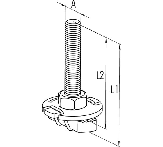 Болт для фиксации хомута Fischer FHS CLIX S 12х30, 50 шт. 20969