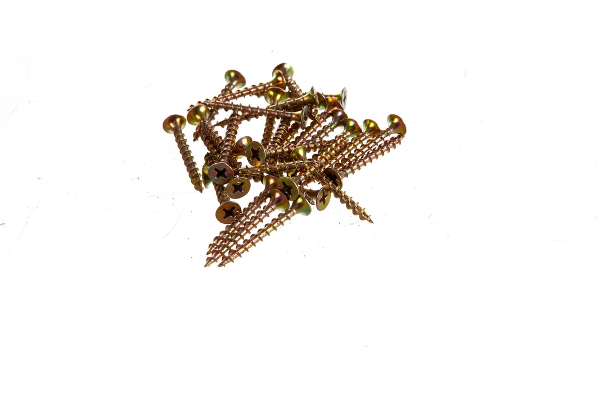 Саморез по дереву для ГКЛ Метизный двор 3,5x35, желтый, цинк, Ph2, 500 ...