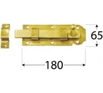 Задвижка Rusconnect DMX 180x65 mm 10 шт 8506