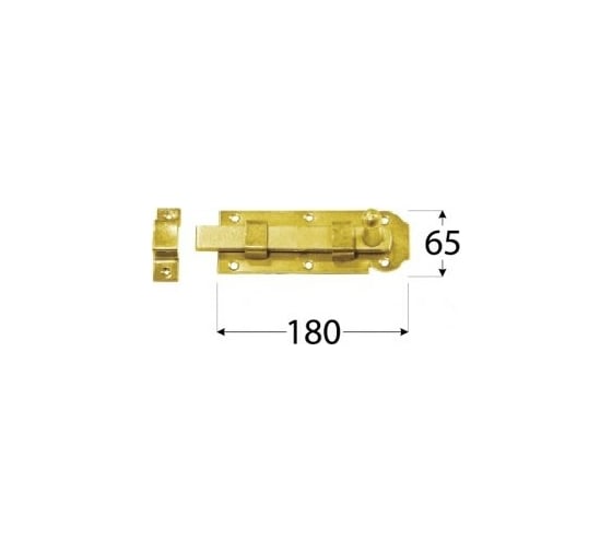 Задвижка Rusconnect DMX 180x65 mm 10 шт 8506 1