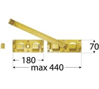 Воротная задвижка Rusconnect DMX 440x70 mm 5 шт 8641