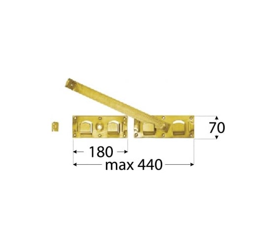 Воротная задвижка Rusconnect DMX 440x70 mm 5 шт 8641