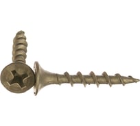 Саморез по дереву для ГКЛ Метизный двор 3,5x25, крупная резьба, оксидированный, 1000 шт. 4607159062451