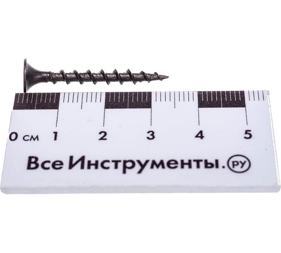 Саморез по дереву для ГКЛ Метизный двор 3,5x32, крупная резьба, оксидированный, 30 шт. 4607173900593
