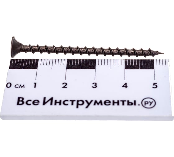 Саморез по дереву для ГКЛ Метизный двор 3,5x55, крупная резьба, оксидированный, 15 шт. 4690441000378
