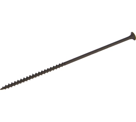 Саморез по дереву для ГКЛ Метизный двор 4,8x152, крупная резьба, оксидированный, 3 шт. 4690441018274