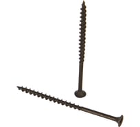 Саморез по дереву для ГКЛ Метизный двор 4,2x76, крупная резьба, оксидированный. 9 шт. 4607173900647