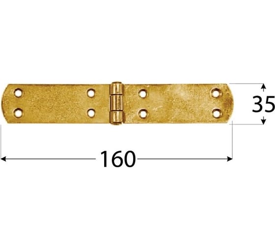 Французская петля Rusconnect ZF160 160x35x2,5 мм 10 шт 8073