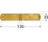 Французская петля Rusconnect ZF120 120x35x2,5 мм 10 шт 8071 4