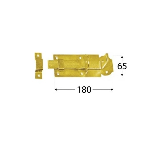 Задвижка запорная прямая Rusconnect DMX 180x65 mm 10 шт 8536