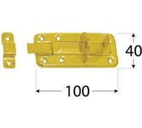 Штампованная задвижка Rusconnect DMX 100x40 mm 20 шт 8552