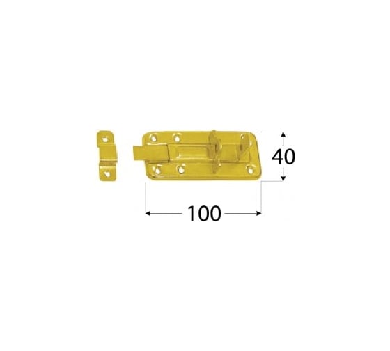 Штампованная задвижка Rusconnect DMX 100x40 mm 20 шт 8552 1