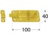 Штампованная задвижка Rusconnect DMX 100x40 mm 20 шт 8552 1