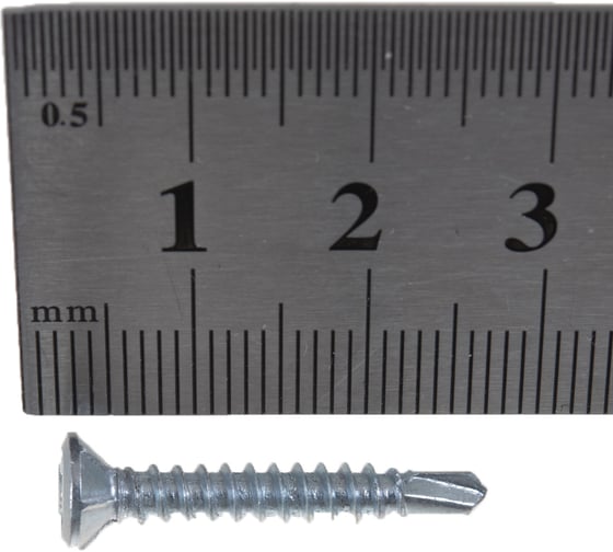 Оконный саморез Метизный двор 3,9x25 сверло, белый, 15 шт. 4690441018427