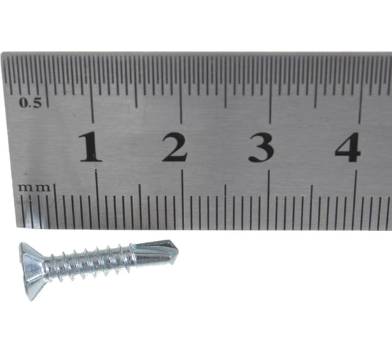 Оконный саморез Метизный двор 3,9x19 сверло, белый, 17 шт. 4690441018403