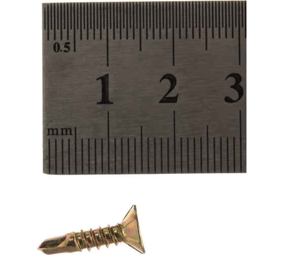 Оконный саморез Метизный двор 3,9x16 сверло, желтый, 20 шт. 4690441000415