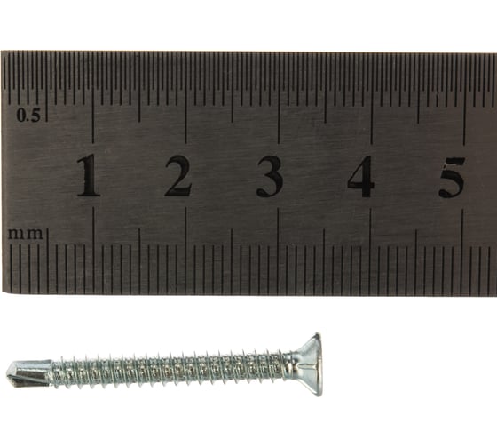 Оконный саморез Метизный двор 3,9x35 сверло, белый, 12 шт. 4690441018441