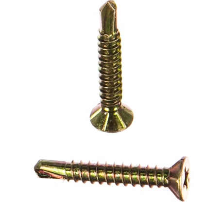 Оконный саморез Метизный двор 3,9x25 сверло, желтый, 15 шт. 4690441000446