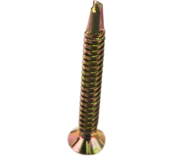 Оконный саморез Метизный двор 3,9x35 сверло, желтый, 12 шт. 4690441000460