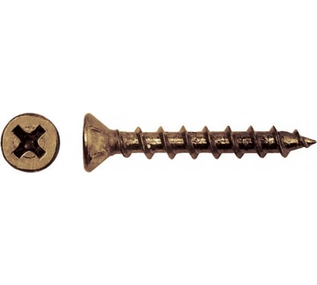 Оконный саморез Метизный двор 4,0x35 острый, желтый, 25 шт. 4690441000576