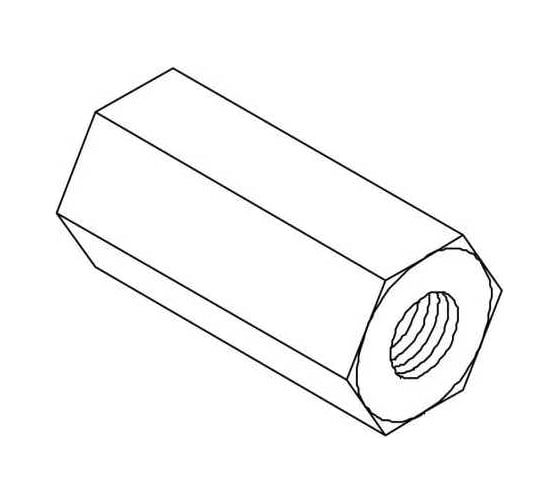 Соединитель резьбового стержня OBO Bettermann M8x24 мм (100 шт/уп) 6410081