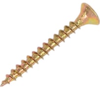 Потайной универсальный шуруп Метизный двор 3,5x30, желтый, 30 шт. 4607173900753