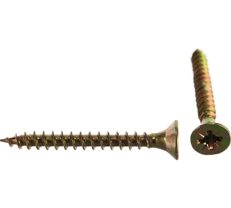 Потайной универсальный шуруп Метизный двор 4,0x35, желтый, 20 шт. 4607173900838