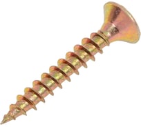 Потайной универсальный шуруп Метизный двор 6,0x40, желтый, 8 шт. 4607173900999