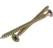 Потайной универсальный шуруп Метизный двор 4,0x60, желтый, 12 шт. 4607173900869