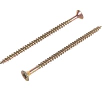 Потайной универсальный шуруп Метизный двор 4,0x70, желтый, 10 шт. 4607173900876