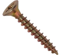 Потайной универсальный шуруп Метизный двор 5,0x80, желтый, 6 шт. 4607173900975