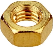 Гайка ЦКИ DIN934 М16x1.5, латунь, SW 24, 5 шт. 80711
