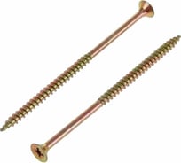 Потайной универсальный шуруп Метизный двор 6,0x140, желтый, 50 шт. 4607159063694