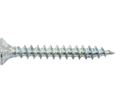 Потайной универсальный шуруп Метизный двор 3,0x25, белый, 40 шт. 4690441018854