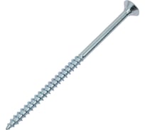 Потайной универсальный шуруп Метизный двор 6,0x100, белый, 3 шт. 4690441019400