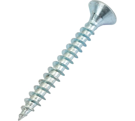 Потайной универсальный шуруп Метизный двор 6,0x50, оцинкованный, 100 шт. 4690441022981
