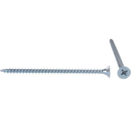 Потайной универсальный шуруп Метизный двор 5,0x80, белый, 6 шт. 4690441019295