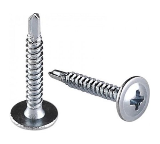 Саморез с пресс-шайбой BEFAST 4.2х38 наконечник сверло, цинк, 10 кг C1103810S 1