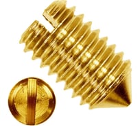 Установочный винт ЦКИ DIN553 М3x4, латунь, 20 шт. 35333