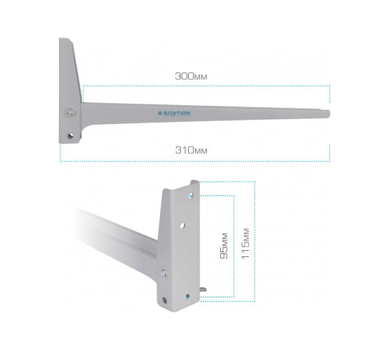 Кронштейн для СВЧ-печей KROMAX MICRO-4 silver 24038